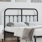 vidaXL Cabecero de metal negro 120 cm vidaXL Cabecero de metal negro 120 cm