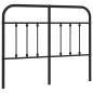 vidaXL Cabecero de metal negro 120 cm vidaXL Cabecero de metal negro 120 cm