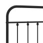 vidaXL Cabecero de metal negro 120 cm vidaXL Cabecero de metal negro 120 cm