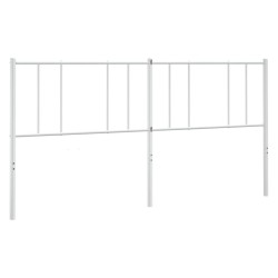 vidaXL Cabecero de metal blanco 180 cm