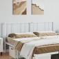 vidaXL Cabecero de metal blanco 200 cm
