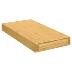 vidaXL Estante de pared de bambú 40x20x4 cm
