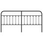 vidaXL Cabecero de metal negro 200 cm vidaXL Cabecero de metal negro 200 cm