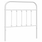vidaXL Cabecero de metal blanco 80 cm