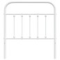 vidaXL Cabecero de metal blanco 80 cm