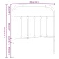 vidaXL Cabecero de metal blanco 80 cm