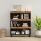 vidaXL Armario auxiliar madera maciza de mango 85x33x107 cm vidaXL Armario auxiliar madera maciza de mango 85x33x107 cm