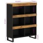 vidaXL Armario auxiliar madera maciza de mango 85x33x107 cm vidaXL Armario auxiliar madera maciza de mango 85x33x107 cm