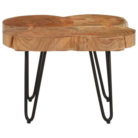 vidaXL Mesa de centro 4 troncos madera maciza acacia 36 cm
