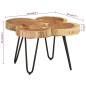 vidaXL Mesa de centro 4 troncos madera maciza acacia 36 cm