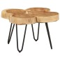 vidaXL Mesa de centro 4 troncos madera maciza acacia 36 cm