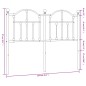 vidaXL Cabecero de metal negro 120 cm vidaXL Cabecero de metal negro 120 cm