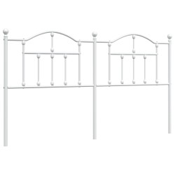 vidaXL Cabecero de metal blanco 160 cm