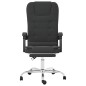 vidaXL Silla de oficina reclinable masaje cuero sintético negro vidaXL Silla de oficina reclinable masaje cuero sintético negro