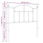vidaXL Cabecero de metal blanco 90 cm vidaXL Cabecero de metal blanco 90 cm