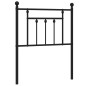 vidaXL Cabecero de metal negro 75 cm vidaXL Cabecero de metal negro 75 cm