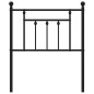 vidaXL Cabecero de metal negro 75 cm vidaXL Cabecero de metal negro 75 cm