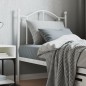 vidaXL Cabecero de metal blanco 75 cm vidaXL Cabecero de metal blanco 75 cm