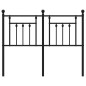 vidaXL Cabecero de metal negro 120 cm