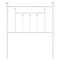 vidaXL Cabecero de metal blanco 75 cm vidaXL Cabecero de metal blanco 75 cm