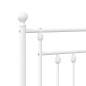 vidaXL Cabecero de metal blanco 75 cm vidaXL Cabecero de metal blanco 75 cm