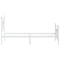 vidaXL Estructura cama metal con cabecero y pie cama blanca 90x190 cm vidaXL Estructura cama metal con cabecero y pie cama blanca 90x190 cm