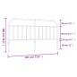 vidaXL Cabecero de metal negro 180 cm vidaXL Cabecero de metal negro 180 cm