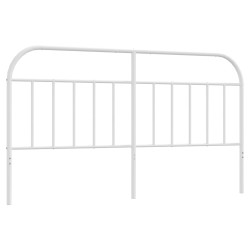 vidaXL Cabecero de metal blanco 180 cm