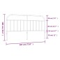 vidaXL Cabecero de metal blanco 180 cm vidaXL Cabecero de metal blanco 180 cm