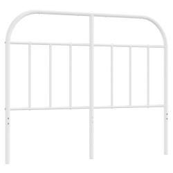 vidaXL Cabecero de metal blanco 120 cm