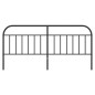 vidaXL Cabecero de metal negro 200 cm vidaXL Cabecero de metal negro 200 cm