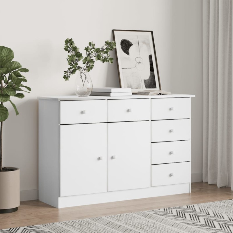 vidaXL Aparador ALTA madera maciza de pino 112x35x73 cm vidaXL Aparador ALTA madera maciza de pino 112x35x73 cm