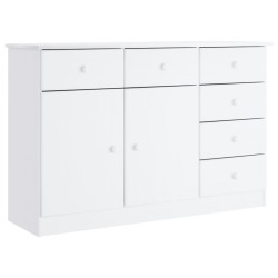 vidaXL Aparador ALTA madera maciza de pino 112x35x73 cm