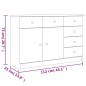 vidaXL Aparador ALTA madera maciza de pino 112x35x73 cm vidaXL Aparador ALTA madera maciza de pino 112x35x73 cm