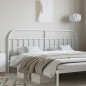 vidaXL Cabecero de metal blanco 200 cm vidaXL Cabecero de metal blanco 200 cm