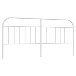 vidaXL Cabecero de metal blanco 200 cm