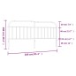 vidaXL Cabecero de metal blanco 200 cm vidaXL Cabecero de metal blanco 200 cm