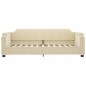 vidaXL Sofá cama tela color crema 100x200 cm vidaXL Sofá cama tela color crema 100x200 cm