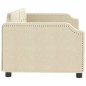 vidaXL Sofá cama tela color crema 100x200 cm vidaXL Sofá cama tela color crema 100x200 cm