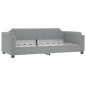vidaXL Sofá cama tela gris claro 80x200 cm