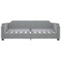 vidaXL Sofá cama tela gris claro 80x200 cm