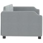 vidaXL Sofá cama tela gris claro 80x200 cm