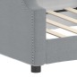 vidaXL Sofá cama tela gris claro 80x200 cm