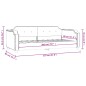 vidaXL Sofá cama tela gris claro 80x200 cm