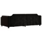 vidaXL Sofá cama tela negro 80x200 cm vidaXL Sofá cama tela negro 80x200 cm
