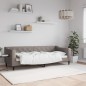vidaXL Sofá cama tela gris taupe 80x200 cm vidaXL Sofá cama tela gris taupe 80x200 cm