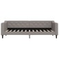 vidaXL Sofá cama tela gris taupe 80x200 cm vidaXL Sofá cama tela gris taupe 80x200 cm