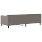 vidaXL Sofá cama tela gris taupe 80x200 cm vidaXL Sofá cama tela gris taupe 80x200 cm