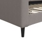 vidaXL Sofá cama tela gris taupe 80x200 cm vidaXL Sofá cama tela gris taupe 80x200 cm