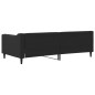 vidaXL Sofá cama tela negro 90x190 cm vidaXL Sofá cama tela negro 90x190 cm